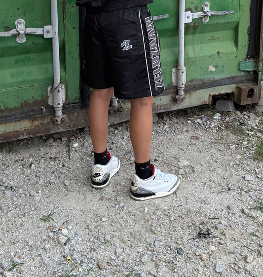 Noir Windbreaker Shorts