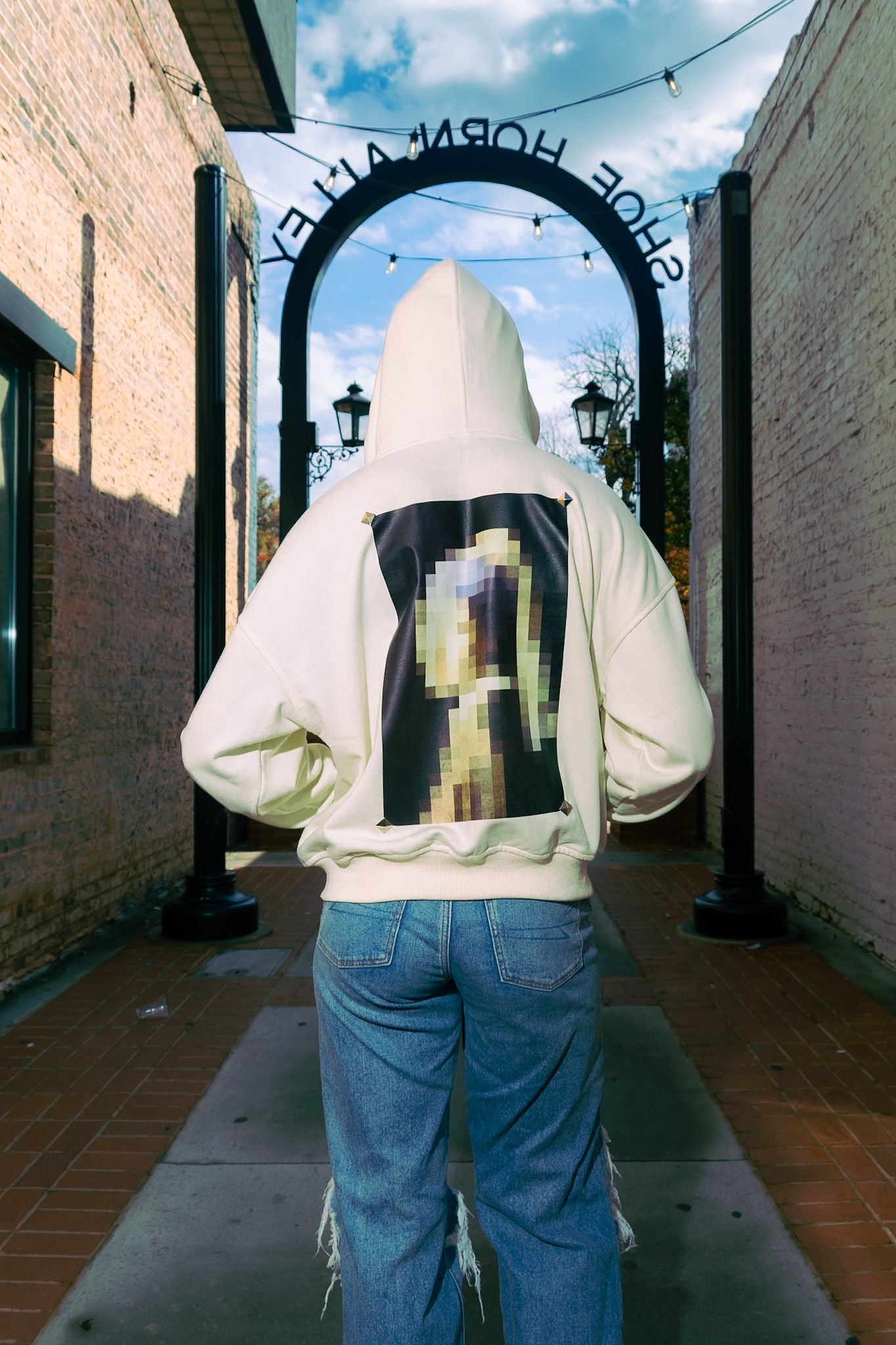Point of Origin Cream - Zip-up Hoodie