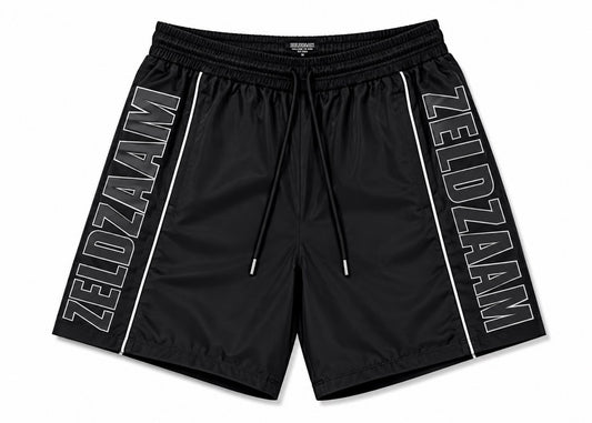 Noir Windbreaker Shorts